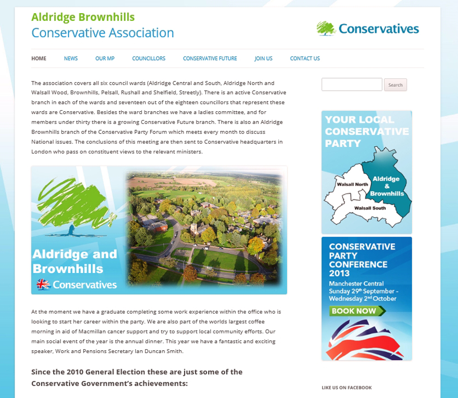 conservative party website
