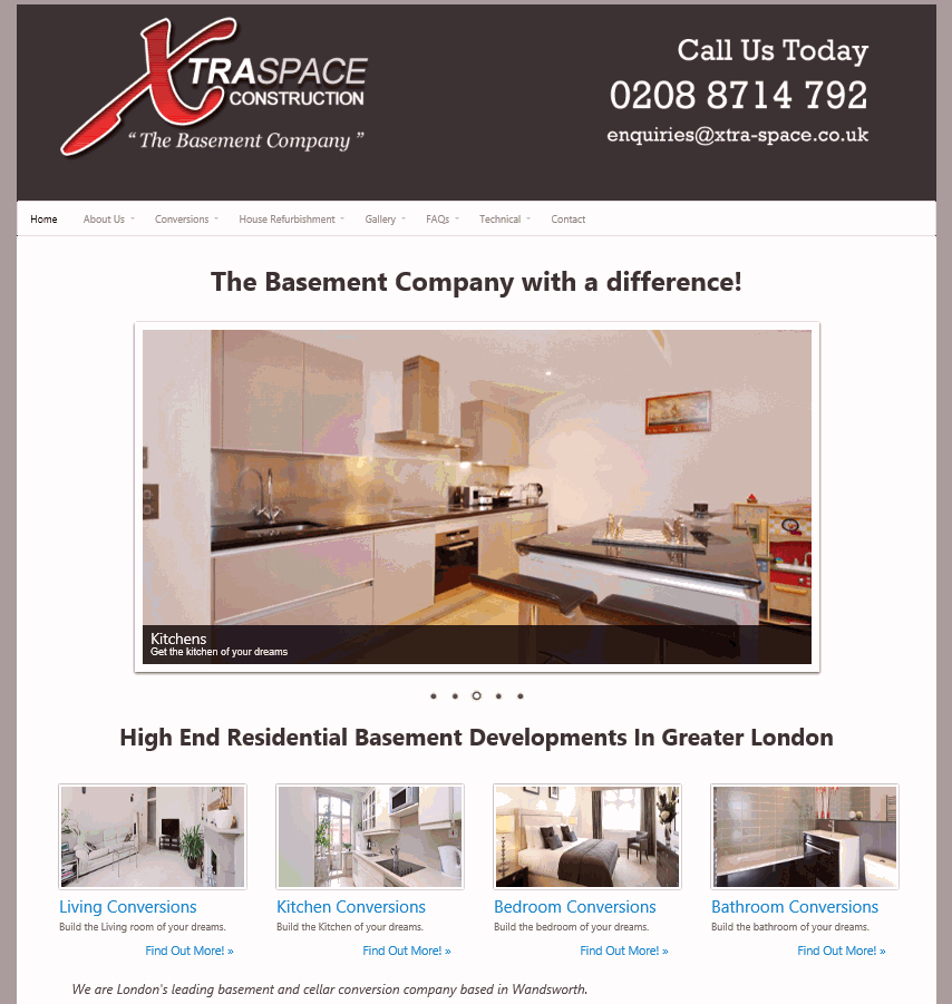 Xtra Space Residential Basement Developments In Greater London