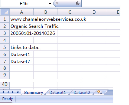 Google Analytics Export to Excel 2