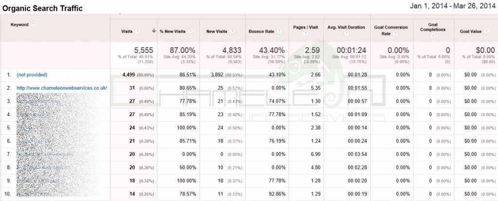 Google Analytics Screen Shot 5