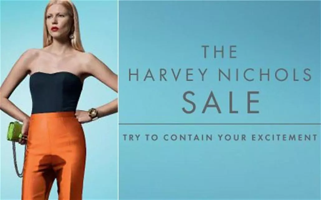 The Harvey Nichols Sale Advert