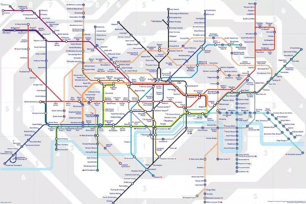 London Tube Map Printable 2016