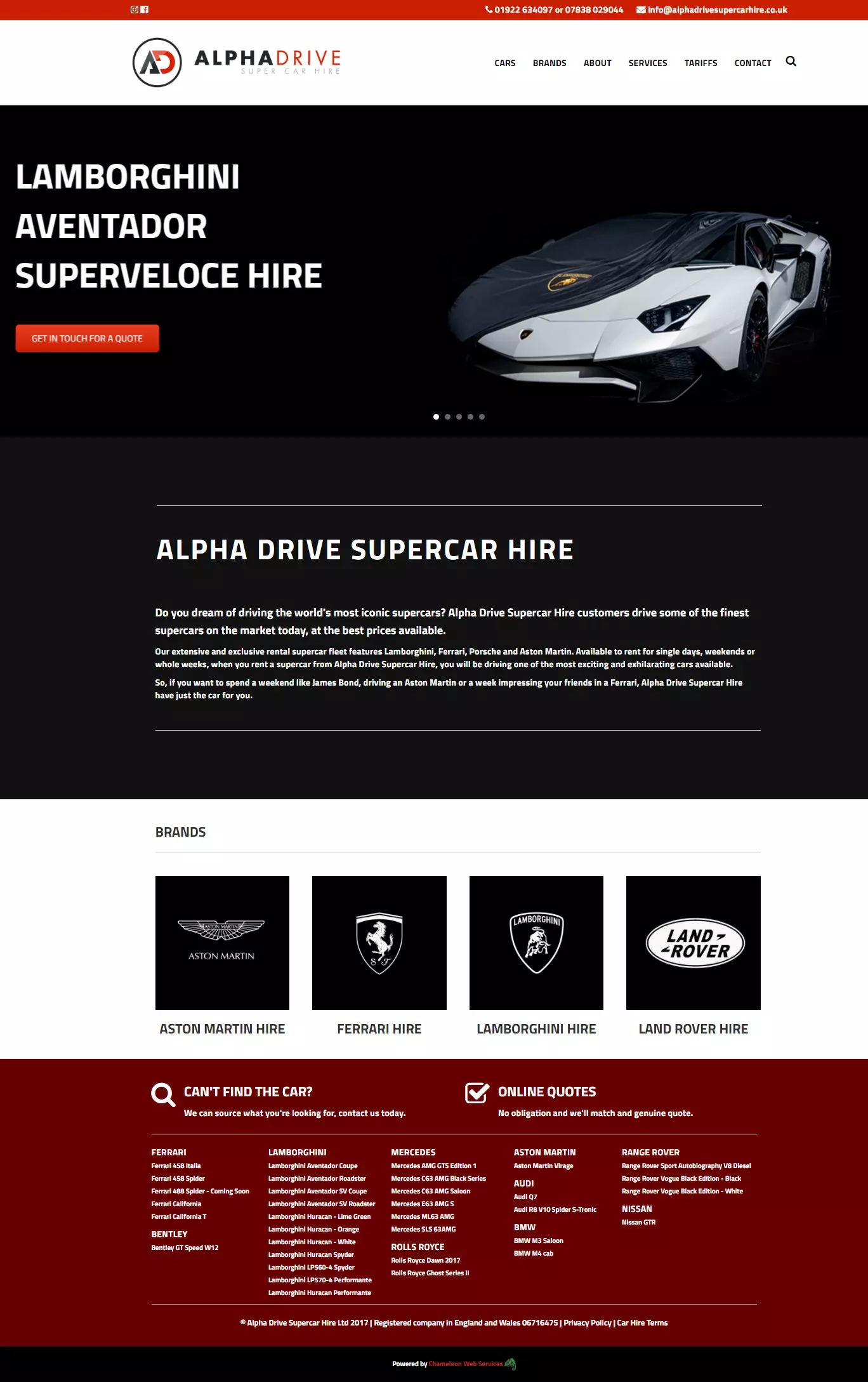 alphadrive supercar website