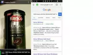 Google Goggles Android Search Results