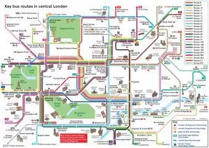 London Attractions Visitors Guide Map