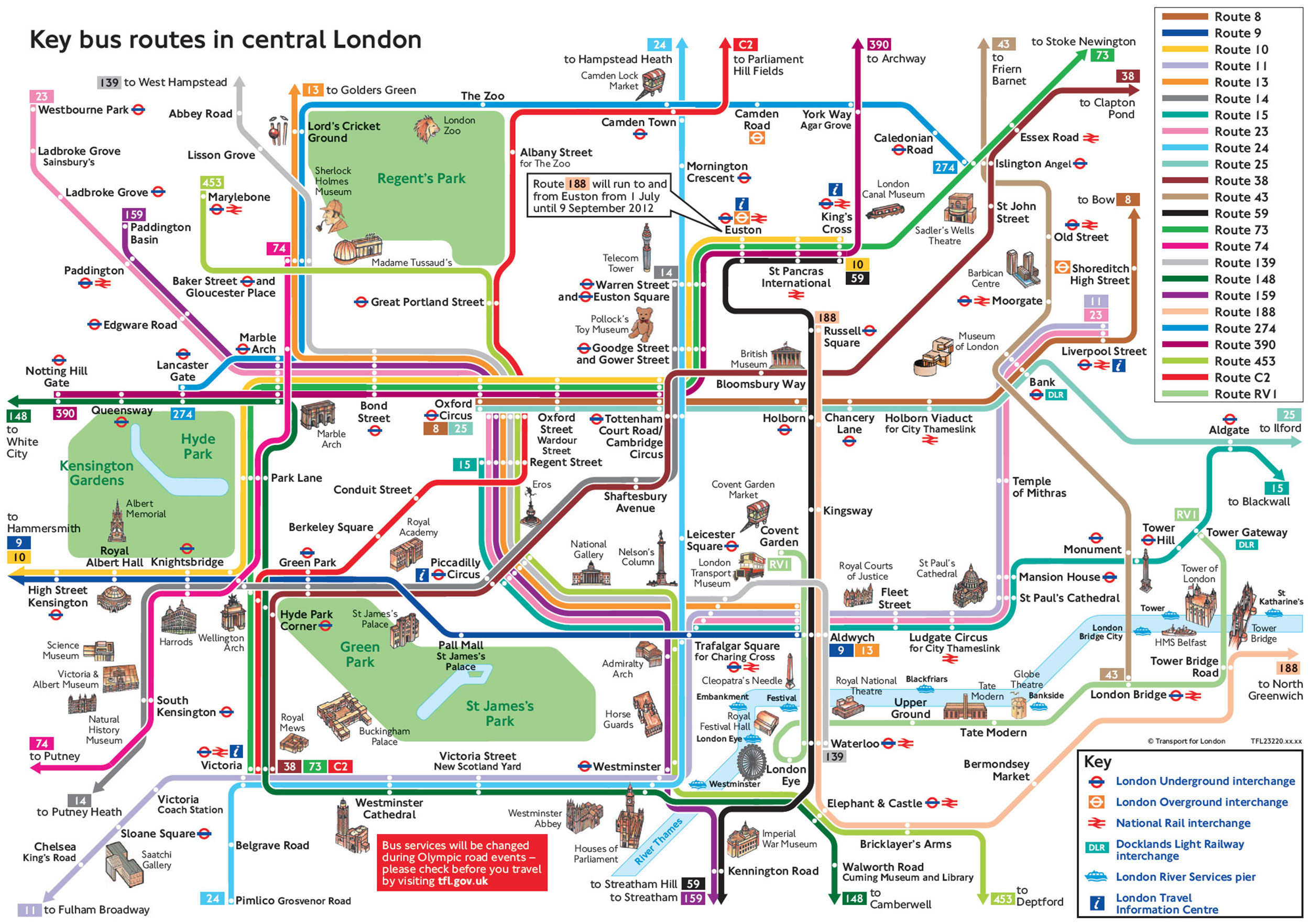 london tour guide map