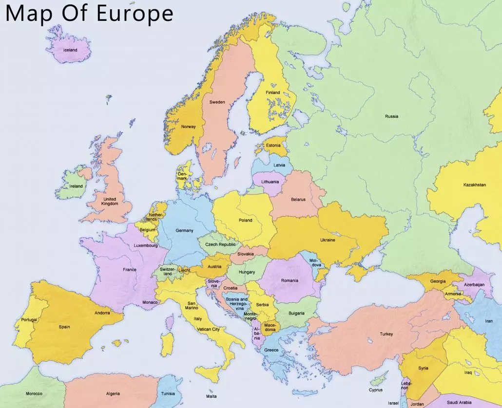 HD Map of Europe 2017