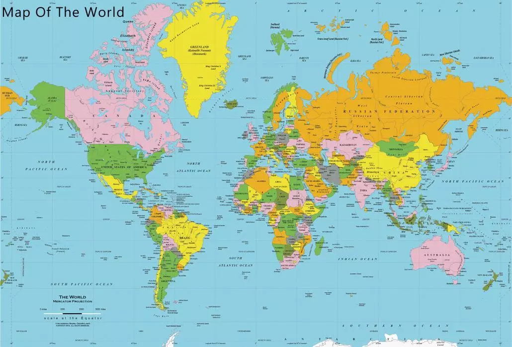 HD Map of the world 2017