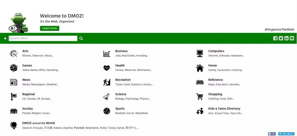 dmoz in 2016