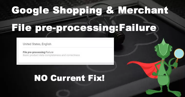 Google Shopping & Merchant File pre-processing:Failure