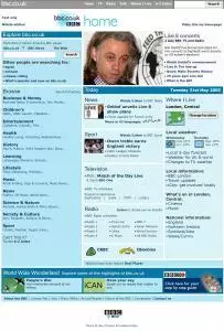 BBC website in 2005
