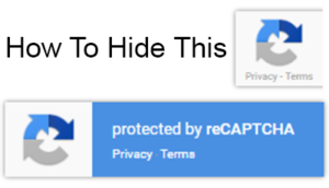 Google reCAPTCHA badge always showing